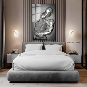Tempered Glass Wall Art-Wall Decor-Home Decor-Glass Printing-Large Wall Art-Wall Hangings--Sculpture Wall Art Gift-Modern Sculpture Themed image 5