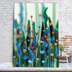Modern glass wall art, Glass Summer flowers, Contemporary art, Glass panel, Tempered glass, office wall art, glass flowers, glass wall decor