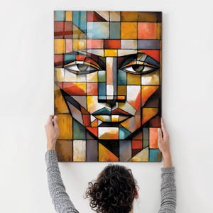 Pablo Picasso Inspired Wall Art, Tempered Glass Wall Art, Glass Printing, Large Glass Wall Art, Wall Hangings,Wall Art, Modern Stained Glass