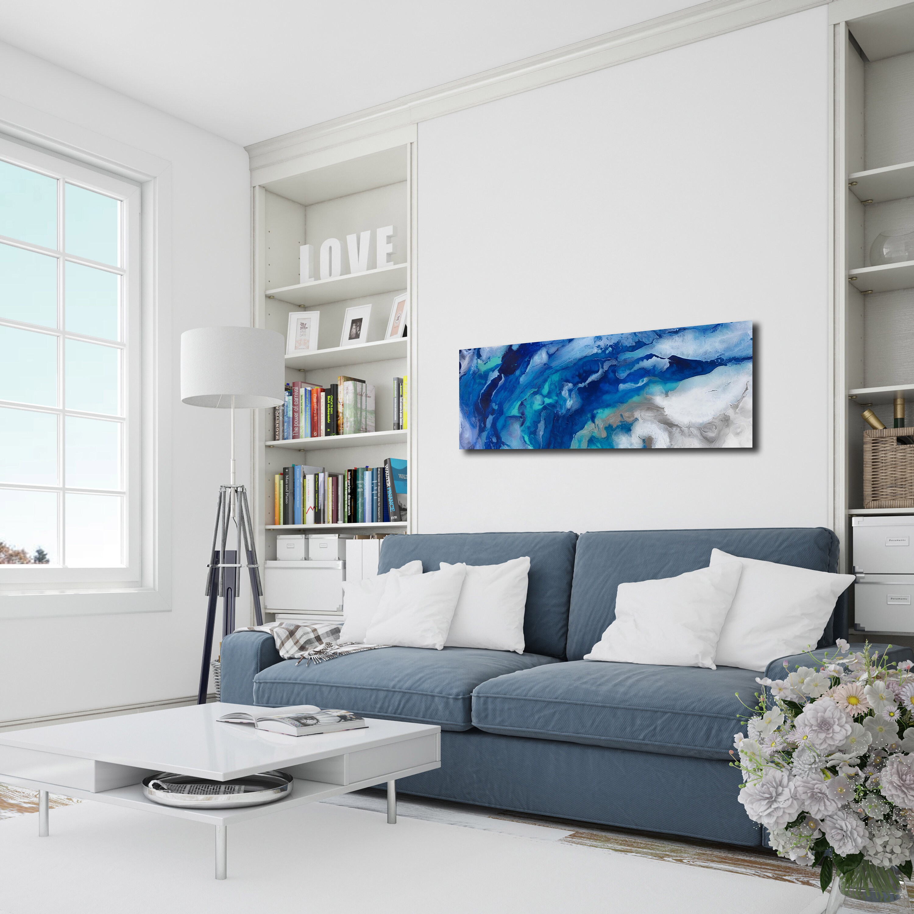 Tempered Glass Wall Art Ocean Glass Wall Art Panoramic Wall Art Large