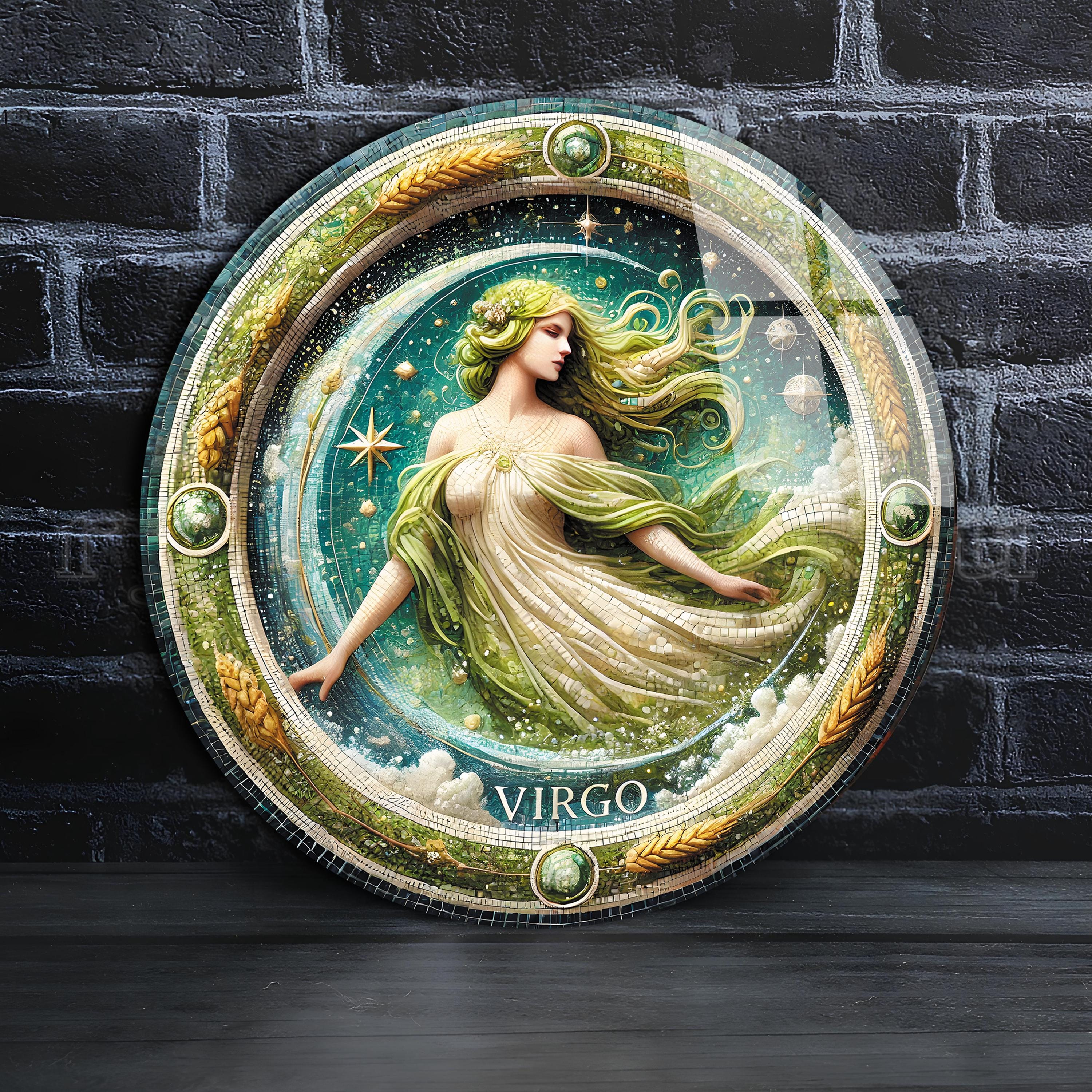 Virgo Zodiac Sign, Horoscope Wall Art, Astrology Wall Art