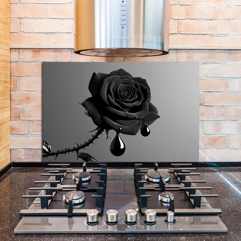 Tempered Glass Backsplash, Kitchen Sink Cover, Splashback Tile