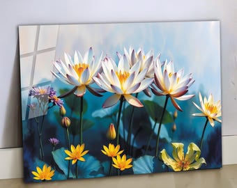 Tempered Glass Wall Art-Wall Decor--Glass Printing-Large Wall Art-Wall Hangings-flowers View Wall Art ,Home Decoration,House Warming Gifts