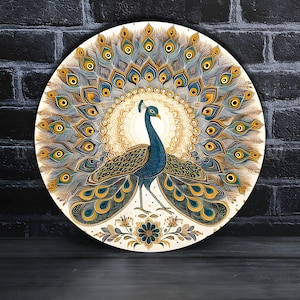Tempered Glass Wall Art Abstract Peacock Wall Art for Living Room Home Decor Gifts for Her Housewarming Gifts Animal Wall Hangings for Gift