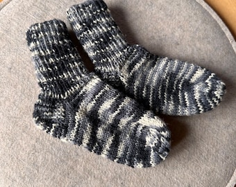 Self-knitted socks