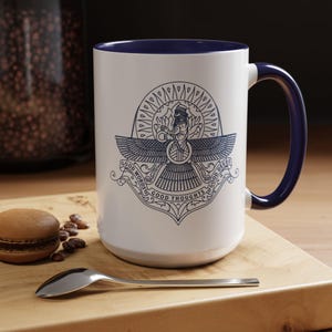 Ethereal Faravahar Harmony Mug - Embrace Wisdom and Peace