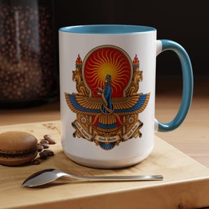 Vibrant Faravahar Mug - Embrace Persian Heritage