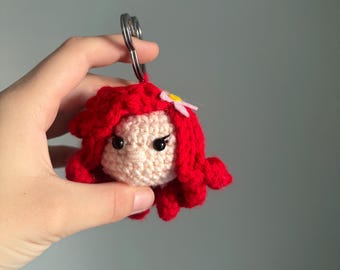 Llavero de crochet inspirado en La Sirenita