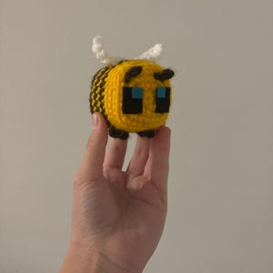 Minecraft-Inspired Crochet Bee Plush