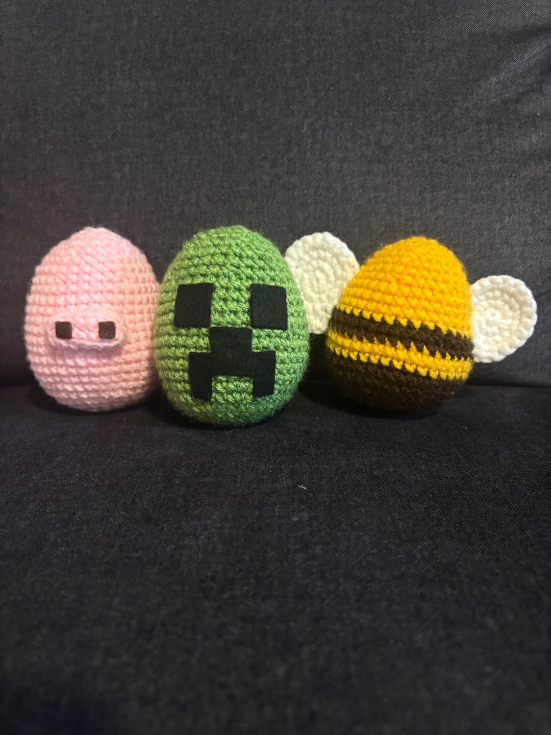 Large Minecraft-inspired Spawn Eggs