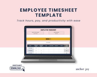 Stundenzettel Vorlage für Mitarbeiter | Excel Zeit Tracker