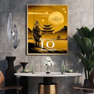 Io Reise Poster, rote Rising Druck, rote Rising Geschenk, rot Rising Wand Kunst Druck, Science Fiction Wohnkultur, Geschenk für Buchliebhaber, Wanddekoration
