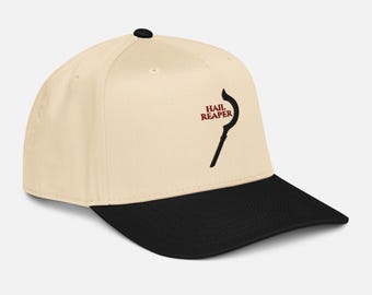 Gorra de 5 paneles bordada Red Rising Hail Reaper: Gorra snapback Red Rising, Omnis Vir Lupus, Merchandising de Red Rising, Regalo de ciencia ficción para él o ella, Regalo para amantes de la lectura