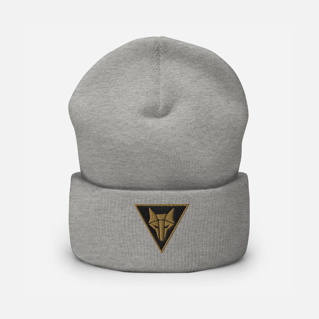 Red Rising Howler Embroidered Cuffed Beanie: Omnis Vir Lupus, Red ...