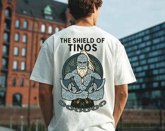 Red Rising Ragnar Shirt: Red Rising Fan Art Graphic Tee, Ragnar Volarus The Shield of Tinos, Vintage Style Sci-Fi Shirt