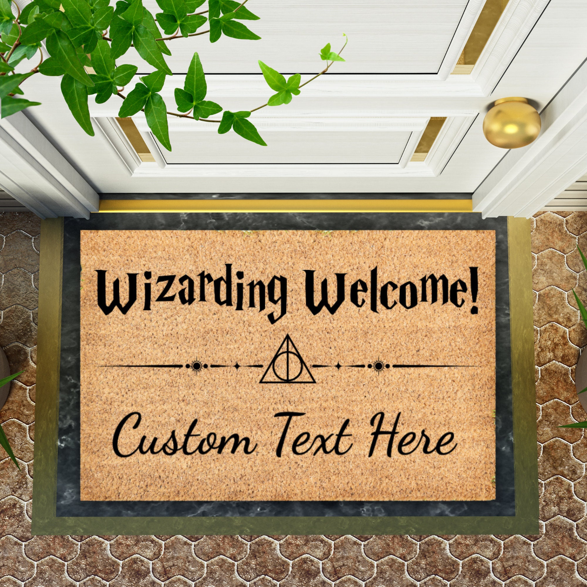  Harry Potter Felpudo Hogwarts : WELCOME TO HOGWARTS DOOR MAT:  Patio, Césped y Jardín