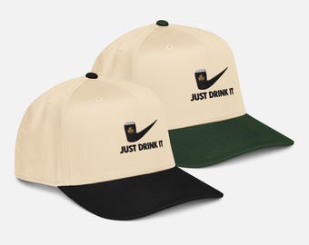 Just Drink It Guinness Pint Hat: St Patricks Day Hat, St Pattys Day, Irish Shamrock, Funny Irish Gift, Beer Lover Baseball Cap