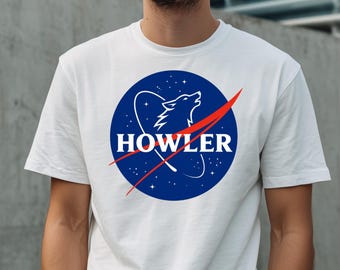 Camiseta inspirada en Howler y la NASA: Camiseta gráfica inspirada en Red Rising / Camiseta para fans de la ciencia ficción / Camiseta de Darrow & Sevro Howlers / Camiseta espacial vintage