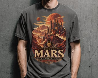 Camiseta House Mars: Camiseta gráfica Red Rising The Institute