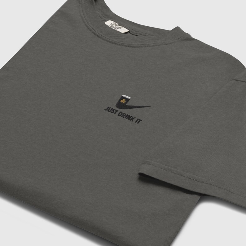 Guinness Embroidered T-Shirt: St Patricks Day shirt, St Pattys Day, Irish Stout, Shamrock, Vitamin G image 8