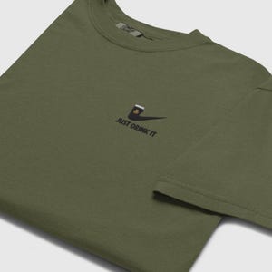 Guinness Embroidered T-Shirt: St Patricks Day shirt, St Pattys Day, Irish Stout, Shamrock, Vitamin G image 3