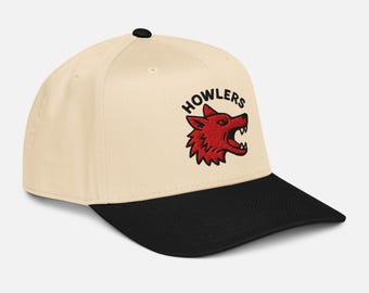 Gorra de cinco paneles bordada de Red Rising Howlers, gorra snapback de Red Rising, Omnis Vir Lupus, merchandising de Red Rising, regalo de ciencia ficción para él o ella, regalo para amantes de la lectura