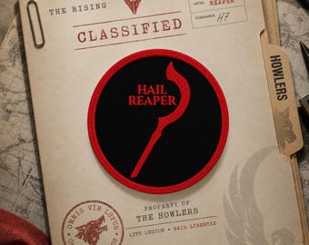 Parche bordado de la Parca, artículo de fan de ciencia ficción de Red Rising Howlers