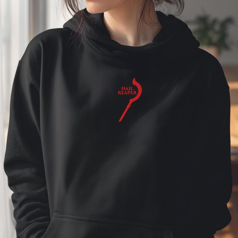 Hail Reaper Oversized Embroidered Unisex Hoodie: Red Rising Merch ...