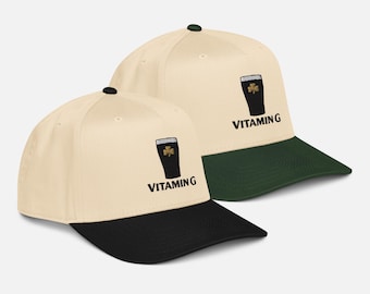 Vitamin G Guinness Hat: St Patricks Day Hat, St Pattys Day, Beer Dad Hat, Irish Drinking Hat, Stout Beer Cap