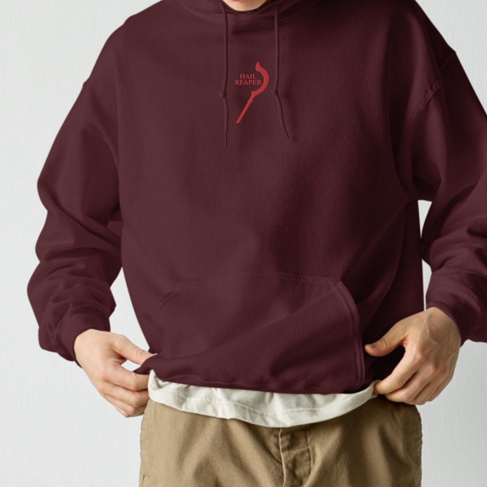 Red Rising Embroidered Hail Reaper Embroidered Hoodie, Howler Shirt, Red Rising Shirt, Omnis ...