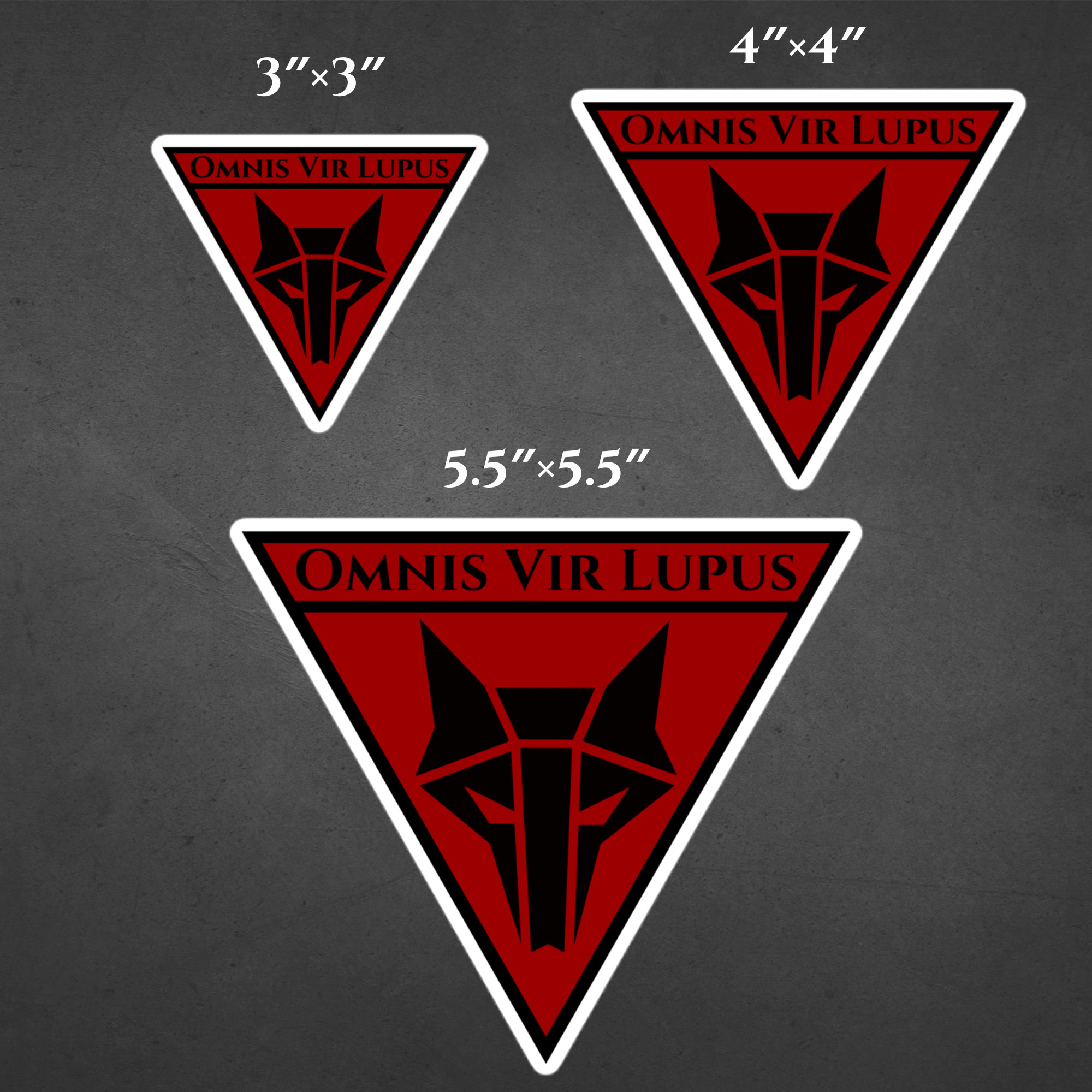Howlers Red Rising Vector Red Rising Howler Sticker: Omnis Vir Lupus Scifi Gift - Etsy