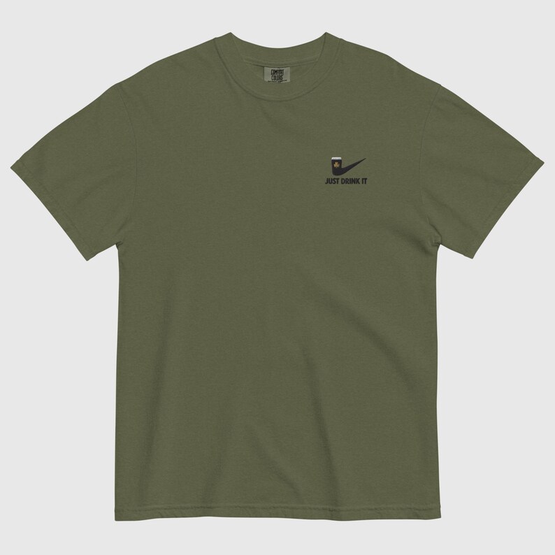 Guinness Embroidered T-Shirt: St Patricks Day shirt, St Pattys Day, Irish Stout, Shamrock, Vitamin G image 4