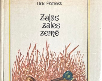 Livre letton vintage 1980 Zaļās zāles zemē Uldis Plotnieks
