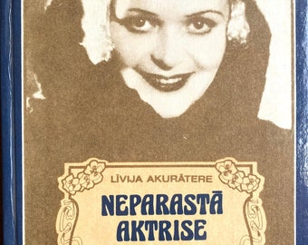 1985 Vintage Lets boek Emīlija Bērziņa Neparastā aktrise Līvija Akurātere