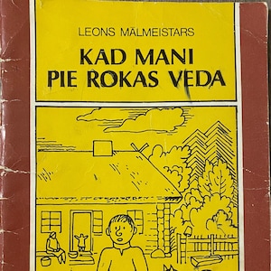 1988 Kad mani pie rokas veda Leons Mālmeistars Livre letton vintage pour enfants