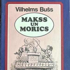 1986 Poetry Poems Vintage Latvian Book Makss un Morics Vilhelms Bušs
