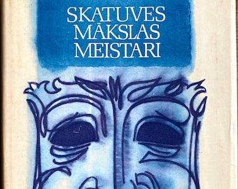 Libro lettone vintage del 1980 Skatuves mākslas meistari