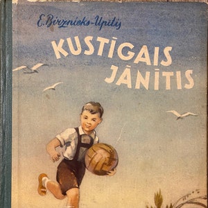 1957 vintage Livre letton Kustīgais Jānītos Birznieks Upītis