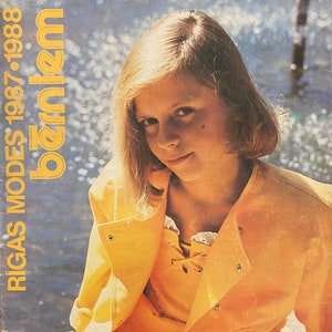 1987 1988 Riga Mode för barn Barnmodetidning Vintage lettisk tidning Modeklänning Mönster Symönster DIY