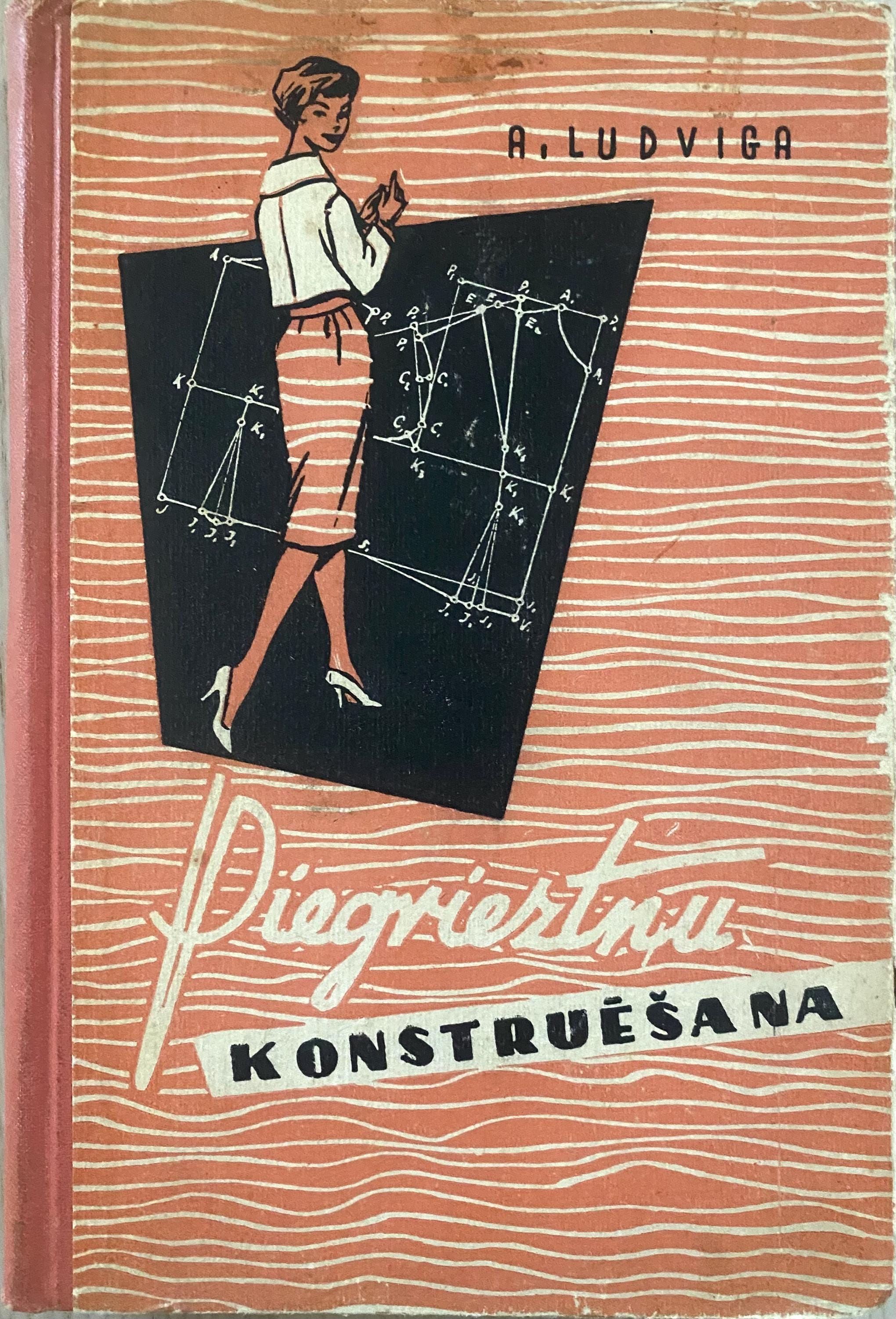 1960s Vintage Latvian Book Fashion Pattern Sewing DIY Apģērbu