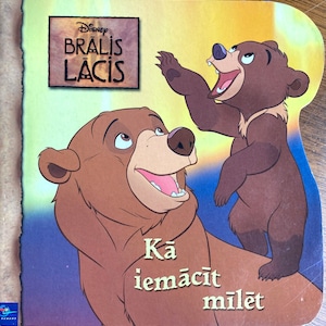 2004 Disney Vintage Lettisches Buch Walt Disney’s Brālis Lācis. Kā iemācīt mīlēt