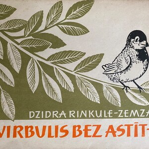 1968 Zvirbulis bez astītes - Dzidra Pinkule-Zemzare - - livre vintage en letton