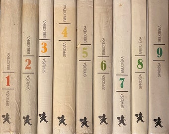 1980s 1990s Collection Series Vintage Latvian Book Sprīdīša Bibliotēka