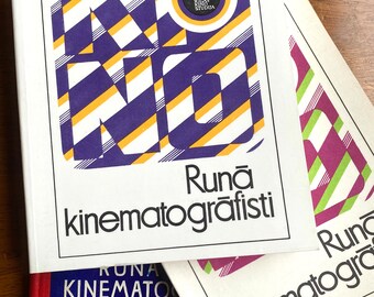 1970s 1980s Vintage Latvian Book Runā kinematogrāfisti