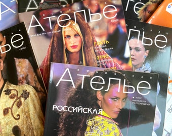 2002 10 stuks Ателье Vintage Russische tijdschrift modejurk DIY Мода Rundschau