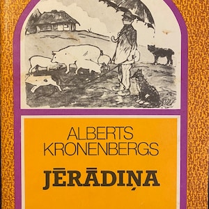 1986 Poésie Poèmes Livre letton vintage pour enfants Jērādiņa Alberts Kronenbergs