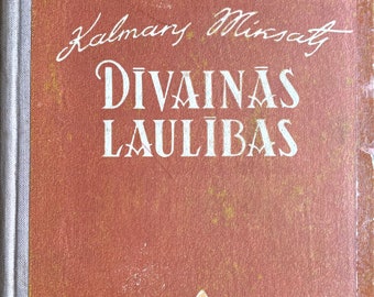 1954 Vintage lettisches Buch Dīvainās laulības Kalmans Miksats