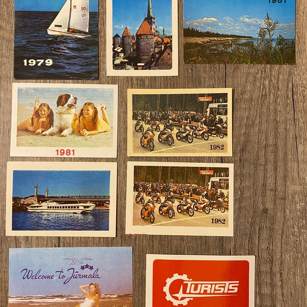 1970er 1980er Mix Taschenkalender Vintage Taschenkalender Lettisch Taschenkalender Sowjetunion