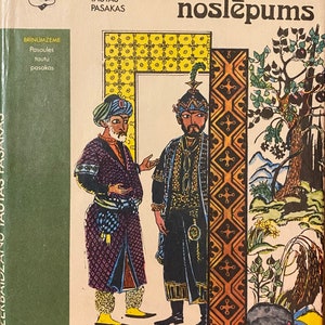 1989 Contes populaires azerbaïdjanais vintage Livre letton Draudzības noslēpums