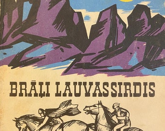 1979 Astrid Lindgren Vintage Latvian Book Brāļi lauvassirdis Astrīda Lindgrēna